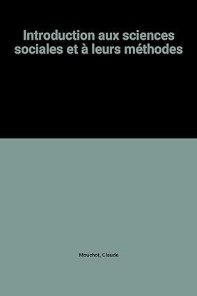 Introduction aux sciences sociales