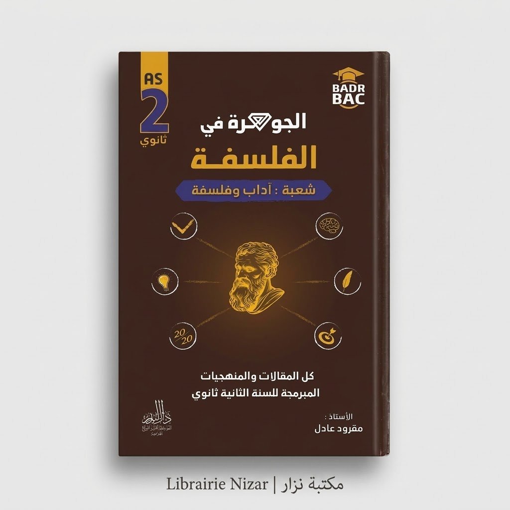 ⁦الحوهرة في الفلسفة 2 ثانوي شعبة آداب وفلسفة⁩ - الصورة ⁦1⁩